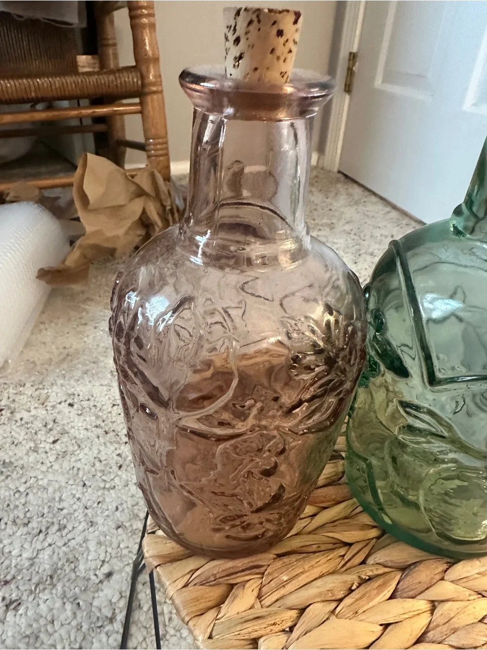2 vintage Libbey Canada decanter